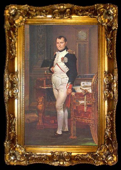 framed  Jacques-Louis David Napoleon in His Study, ta009-2